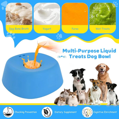 "Anti-Choking Slow Feeder Dog Bowl – Promote Healthy Eating & Fun!